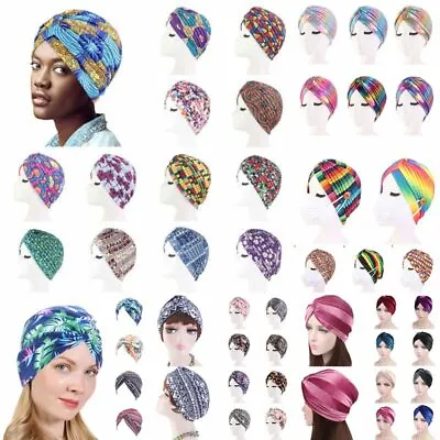 Women Ladies Floral Turban Head Wrap Scarf Hijab Hat Cancer Chemo Hair Loss Cap • £3.59