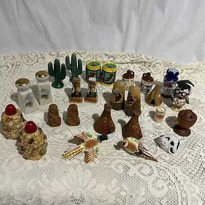 Lot Of 24 Pairs Vintage Salt & Pepper Shakers Variety Ceramic / Porcelain #1 • $38