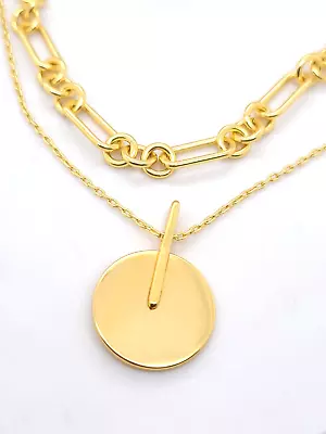 Madewell Gold-tone Set Of 2 Chain & Pendant Necklace • $13.99