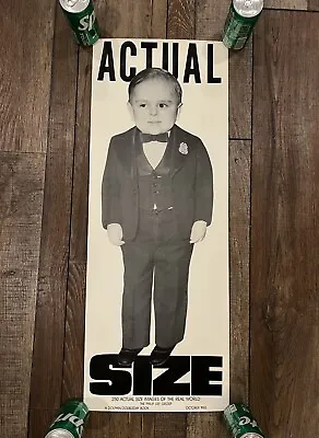 $189.99 • Buy Vintage WORLDS SMALLEST MAN Poster Paul Del Rio 1985 Circus Freak Show Performer