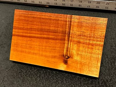 EXHIBITION GRADE Hawaiian Curly Koa Billet Wood: 8.75  X 5+  X 1+  • $40