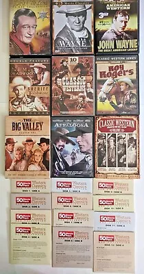 Western DVDs Lot Of 10 Multiple Western Movies/ TV Shows In Most Sets • $10