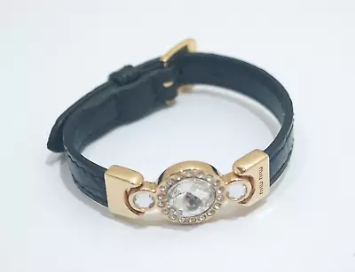 Auth MiuMiu Black Leather Bracelet • $128