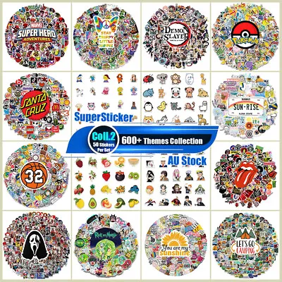 1000+ Various Themes Collection 4-2 Anime Kids Game Cartoon Skateboard Stickers • $3.99