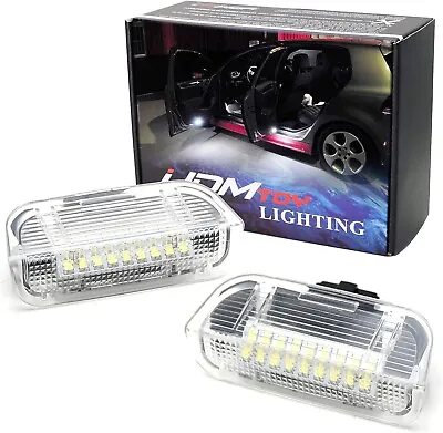 $23.65 • Buy White Error Free 18-LED Side Door Lights For VW Golf GTi EOS Jetta Passat, Etc