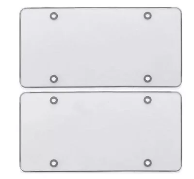 2x Car Flat License Plate Frame Cover Front Hood Rear Trunk Clear For Volvo • $25.99