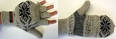 NWT Men's Thermal Insulation Knit Fingerless Mitten Winter Glove Texting NEW! • $5.99