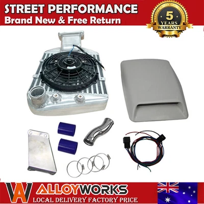Top Mount Intercooler Kit Fit Toyota Landcruiser 80 100 105 Series 4.2 1HZ 1HDT • $438