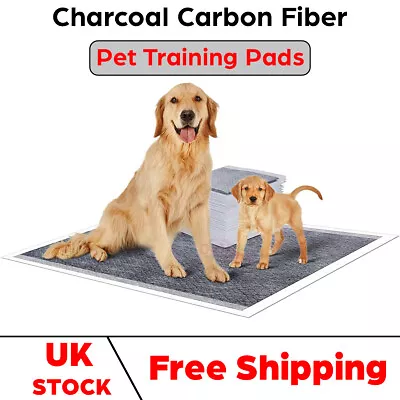 £9.95 • Buy 50/100/200 Absorbent Charcoal Puppy Training Pads Pet Toilet Pee Wee Mat 60x45cm