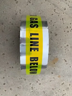 Detectable Underground Yellow Buried Gas Line Below Tape • $17.50