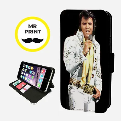 £9.77 • Buy ELVIS USA HOUND DOG - Faux Leather Phone Flip Cover - Fits IPhone & Samsung