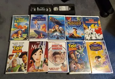 Classic Disney Movie Vhs Video Cassette Tape Lot/12 Toy Story Mulan Fox & Hound • $9.99