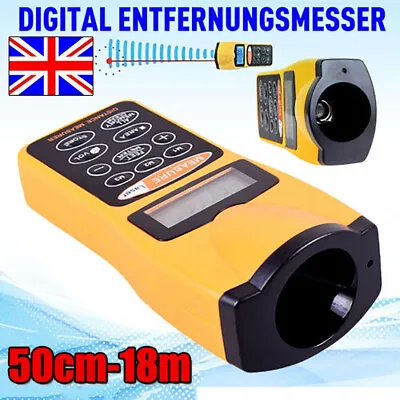 Handheld Digital Laser Point Distance Meter Measure Tape Range Finder Ultrasonic • £14.89