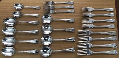 21 Pcs Vintage Joseph Rodgers EPNS Silver Forks & Spoons Cutlery Lot Sheffield • $75