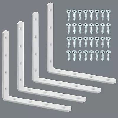 6X6 Inch Wall Shelf BracketsHeavy Duty L Bracket Corner Brace SupportMetal Joi • $21.36