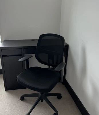 £49.99 • Buy Ikea Micke Desk Black And Chair