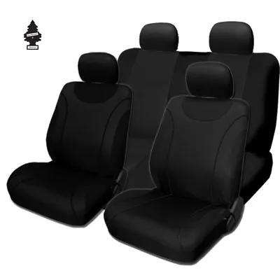 $32.98 • Buy For VW New Soft Black Cloth Car Truck Seat Covers With Gift Full Set