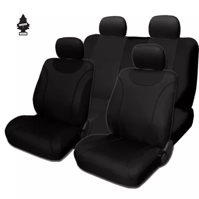 For VW New Soft Black Cloth Car Truck Seat Covers With Gift Full Set • $32.98