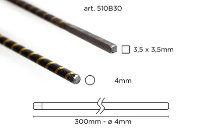 Flex Shaft (4mm Positive-300mm-Round/Square) RC Boat • £17.49