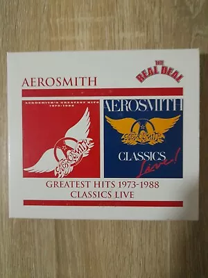 Aerosmith - Greatest Hits 1973-1988/Classics Live Boxset Cds. • $5