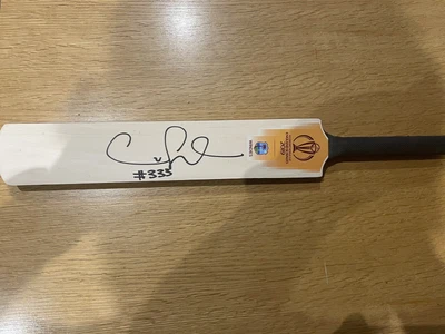 $50 • Buy Signed Mini Cricket Bat Chris Gayle West Indies World Cup
