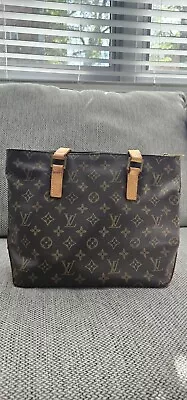 Louis Vuitton Cabas Mezzo Tote Brown Leather • $139