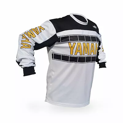 Vintage Style Speed Block Yamaha Motocross Jersey MX Enduro AHRMA Motorcycle Vmx • $45