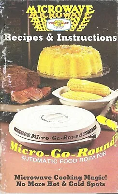  Vintage Microwave Recipes Instructions Micro Go Round Cook Book Rare • $20