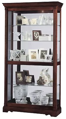 Howard Miller Dublin Curio Cabinet 680337 Windsor Cherry 5 Level Display Case • $1949