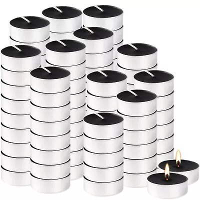 100 Pack Black Tealight Candles4 Hour Unscented Votive 100 Pack  • $14.22