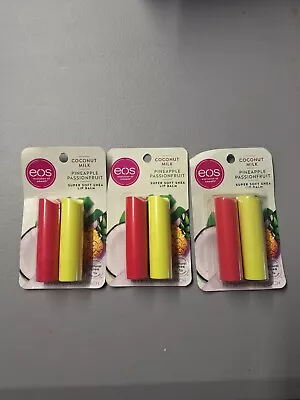 3-EOS-Evolution Of Smooth Lip Balm Coconut Milk Pineapple Passionfruit -2 Pack • $19.79