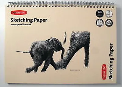 Derwent A3 Landscape Sketch Pad Wirebound Spine 30 Sheets Of Acid Free 165gsm • £16.99