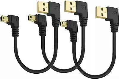 Herfair Mini USB Cable Right Angle USB To Mini USB Cable Short Mini USB Charger  • $11.26