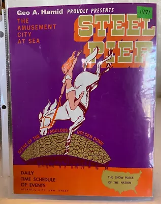 Vintage Atlantic City Steel Pier Souvenir Program Guide 1971 • $19.99