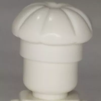 Lego 3898 Minifigure Headgear Hat Chef Toque White • $1.19