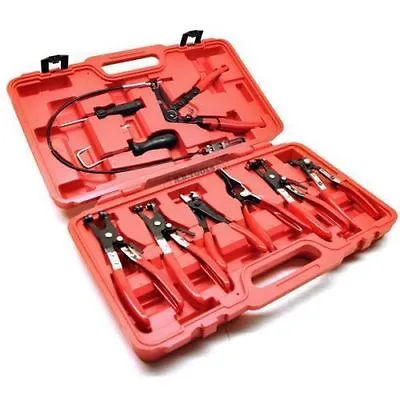 9PCS Hose Clamp Pliers Kit Set Swivel Jaw Flat Angled Band Automotive Tool A4013 • $44.11
