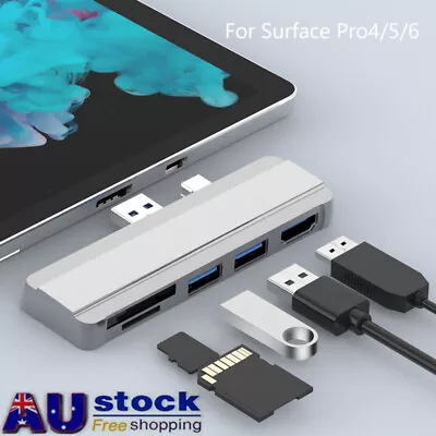 $29.44 • Buy Mosible Usb Hub 3.0 Docking Station Adapter For Microsoft Surface Pro 4/5/6/7 AU