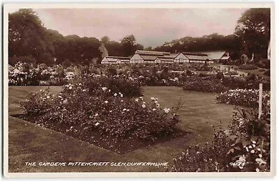 Dunfermline Fife Gardens Pittencrieff Glen - Vintage Real Photo Postcard H22 • £1.25