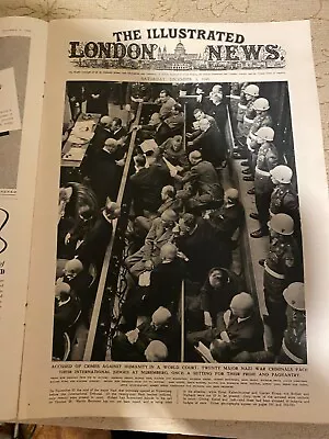 Illustrated London News; December 1st 1945 Nuremburg War Crimes Trail • £25