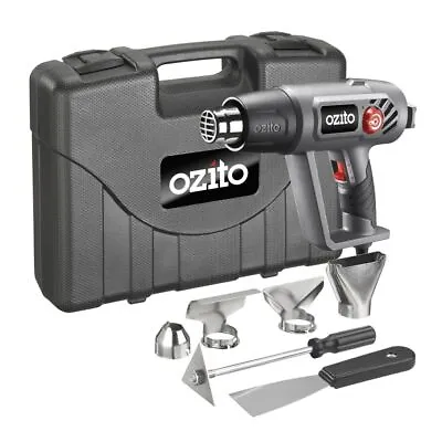 Ozito 2000W Variable Temperature Airflow Heat Gun Kit 50-600° - 3 Year Warranty • $49.95