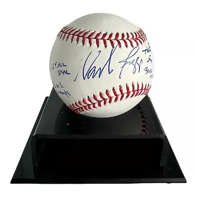 Wade Boggs Signed Baseball 4x Inscribed Stat Ball Hall Of Fame Red Sox • $169.99