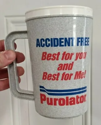 1994 Purolator Plastic Cup Mug Dexter MO Accident Free Collectible Factory Promo • $29.90