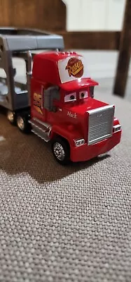 2014 Mattel Disney Pixar Lightning McQueen #95 Red Mack TTranspot Big Rig Truck • $7