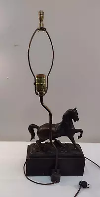 Vintage Bronze Horse Lamp • $40