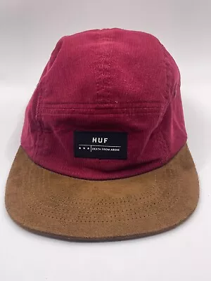 Huf Death From Above Corduroy Volley 5 Panel Adjustable Cap - See Description • £19.95