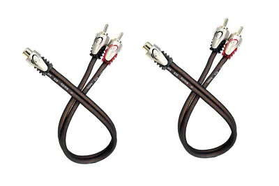 KnuKonceptz Klarity RCA Cable Y Adapter 1 Female To 2 Male RCA Splitter Pair (2) • $9.27