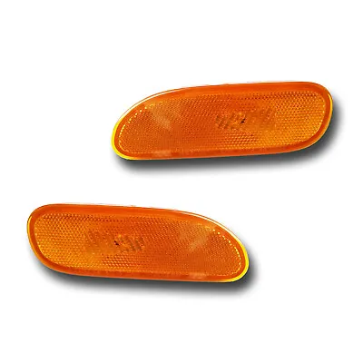 Fits 95-99 Mitsubishi Eclipse Driver Passenger Side Marker Light Lamp Assy Pair • $15.95