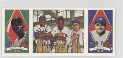 1993 Upper Deck BAT Triple-Folders Babe Ruth Hank Aaron Willie Mays #149 HOF • $3.13