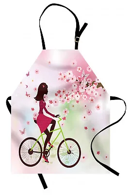 Feminine Apron Cherry Bloom Lady Bike • £17.99