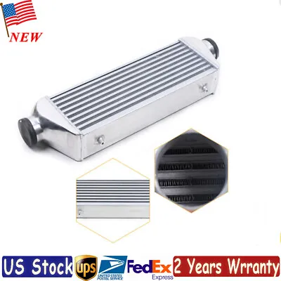27 X7 X4  FMIC Universal Aluminum Turbo Intercooler 3'' Inlet / Outlet Tube Fin • $90.25